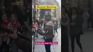 Musical Dublin street in morning #dublin #travel #music #shorts #short #ytmusic #song #singer #yt