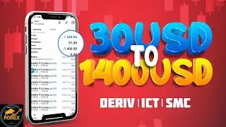 30usd To 1400usd | SMC | ICT | Deriv