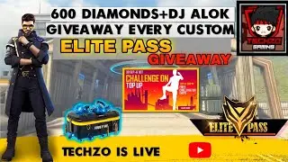FREEFIRE LIVE CUSTOM ROOM DIAMONDS AND ALOK GIVEAWAY|