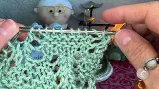 ASMR🧶Cozy creative corner, The sound of knitting needles, delicate openwork pattern🍃