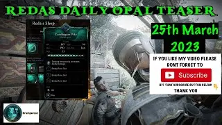REDAS DAILY OPAL TEASER CAROLINGIAN PIKE DEVINE SPEAR 25/03/2023 ACValhalla