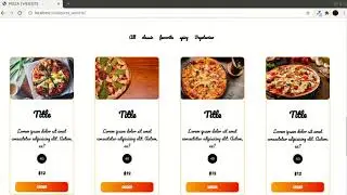 PIZZA WEBSITE | TEMPLATE | HTML CSS JAVASCRIPT