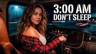 12 Minutes of Peace: Night Haul in the Rain [ASMR]