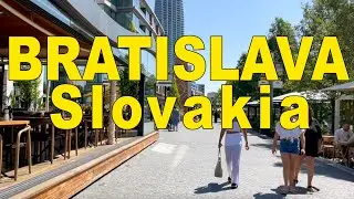 Beautiful summer walking tour in Bratislava Slovakia