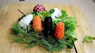 Carving from all possible vegetables☆ Simple DecorationsDecorations for the festive table. Release 2