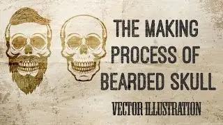 Speed art skull drawing vector skull