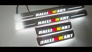 Led door sills Mitsubishi Lancer X RALLIART