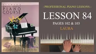 Alfred Basic Adult Piano Course Lesson Book Level 1 | Pages 102&103 Laura