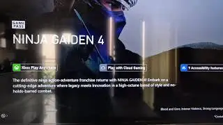 Как загрузить/установить NINJA GAIDEN 4 на Xbox Series X/S (для пользователей Game Pass)