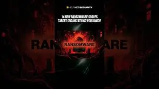 14 new ransomware groups target organizations worldwide #cybersecurity #cybercrime #hackers #shorts