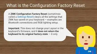 Howto: Configuration Factory Reset / Settings reset MoErgo Go60  |   #moergo_community | ZMK