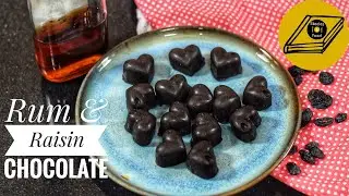 Rum and Raisin Chocolates / Homemade Rum Chocolates  with 3 ingredients