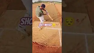 Shot Missed 😔🏏 #cricketshorts #sports #cricket #missedshot #cricketlover #viral #video #viralshorts