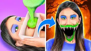 SFX Make-up idee&euml;n voor Halloween | Halloween Make-up transformatie en beauty hacks voor meisjes 👠🎃👻