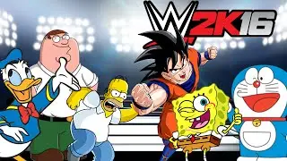 DIBUJOS ANIMADOS En la WWE ! ROYAL RUMBLE ! - WWE2K16 - ElChurches