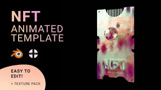 NFT Card template for Blender (.blend file + tutorial)