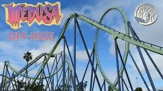 Medusa Off-Ride Footage, Six Flags Discovery Kingdom B&M Floorless Coaster | Non-Copyright