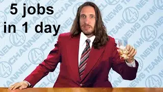 Anchorman In Real Life! (I Survived 5 TV News Jobs In 1 Day)