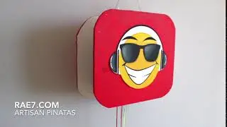 EMOJI - HAPPY MUSIC PINATA PARTY SUPPLIES AND DECORATIONS | Arty7 Party Supplies in Miami FL