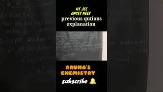 ARUNA'S CHEMISTRY ||IIT JEE NEET EMCET