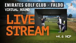 LIVE - EMIRATES GOLF CLUB ⛳ - VIRTUAL GOLF ROUND - TRACKMAN 🟧