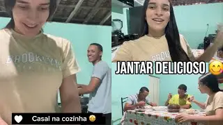 MEU IRMÃO VEIO DORMIR AQUI EM CASA,vej oque preparamos para jantar 😋