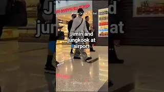 jungkook and jimin spotted at airport@xtheticx_savage #trending #jungkook #jimin #btsairport #v