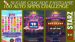 🍬 Sugar Cascade FastGame | 100 Auto Spins Challenge | 888starz Gameplay Show!