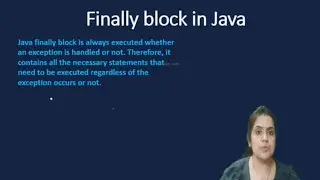 35. finally block in java | java finally keyword | aasaan padhaai