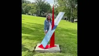 Public art installation on Grosse Ile, Michigan