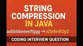 String Compression in Java | Coding Interview Question | Placement Preparation