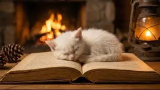 The Coziest Kitten You&rsquo;ll Ever See 🐱📖🔥 Deep Sleep Guaranteed.