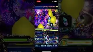 FFBE DV 28 - Dark Phoenix 34b w/ Paus holy reflect (Rikku's last dance)
