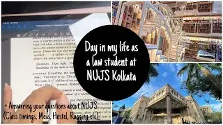 Day in my life as a law student at NUJS Kolkata | Answering your questions about NLU #nludiaries