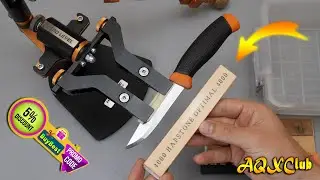 Razor Edge for BAHCO Knife ❓ Pro Sharpening Test on Hapstone RS + Hapstone 4000 Stone!