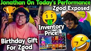 Jonathan On GodL ESL Performance🚨 Jonny BGMI Inventory Price🤑 Gift For ZGod Birthday🤣