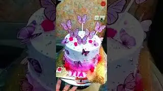 Butterfly Theme Cake 😱🎂 #Shorts #cakedecorating   #trending #cake #girl #butterfly