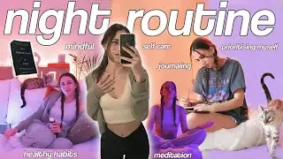 my MINDFUL night routine for the winter 💘 healthy habits to be my BEST self & my self care routine