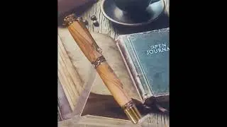 Handmade wooden pens. 