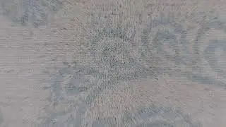 Pure Wool Transitional Tone on Tone Borderless Design Ivory Hand-Knotted Oriental Rug225825