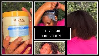 Wash day routine for dry relaxed hair #washday #washdayroutine  #dryhairremedy #mizani #hairroutine 