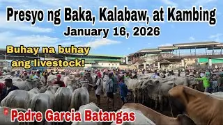 January 16, 2026 - Bentahan ng Baka, Kambing at Kalabaw sa Padre Garcia Batangas