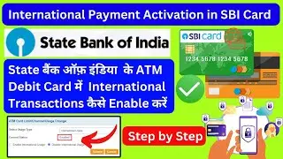 how to enable international transaction in sbi | sbi card international usage activation
