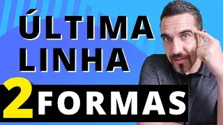 2 Formas de pegar a última linha {GAS} | Planilhas Google