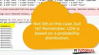Tutorial Python from zero to hero #13   Topic Modeling LDA  # M Tutorial