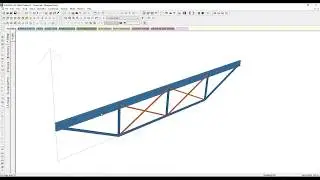 Автоматическая конструкция стального элемента фермы STAAD v8i &brvbar; Еврокод 3