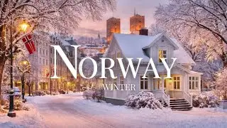 Winter in Norway 4K 🎄 Stunning Snowy Fjords & Peaceful Cinematic Nature Film
