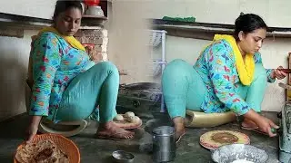 How to make Tasty Breakfast _Village Women Work _ Daily Morning Routine Resham Daily Routine