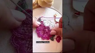 Most unique beautiful hand embroidery #shorts #trending #stitch #embroidery #ytshorts #newstitch