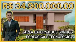 MANSÃO DOS SONHOS EM ALPHAVILLE - R$34.900.000,00 - ECOLOGICA, TECNOLOGICA E COM 1500M DE ÁREA